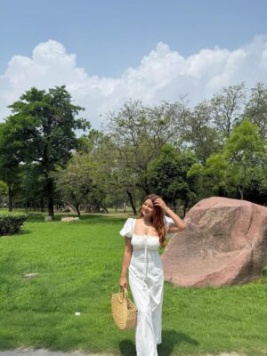 Harshita Singh Gaharwar Instagram - Harshita in her wonderland🌻🤍🐇