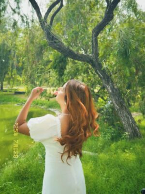 Harshita Singh Gaharwar Instagram - Harshita in her wonderland🌻🤍🐇
