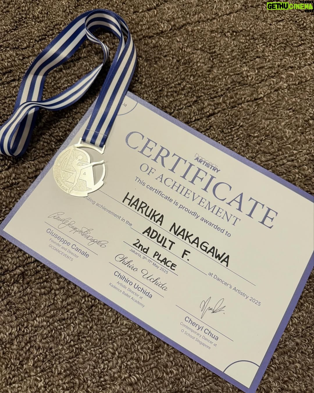 Haruka Nakagawa - 77.1K Likes - “Dancer’s Artistry” Ballet competition🩰

Thank you @abs.balletstudio.jakarta 
@yuria_623 @mariri_day  support aku 🙇🏻‍♀️

Aku senang juga bisa dapat juara2 🥈
Dan aku tetap latihan yang keras biar next aku bisa dapat juara1 !!!

バレエコンクール🩰
バレエを初めて4年、３回目のコンクール。
2位をいただく事ができました🥈
嬉しいけど、やっぱりちょっと悔しいです。
もっと練習して頑張って次は1位取れるように頑張ります！！！これからも応援よろしくお願いします🙇🏻‍♀️