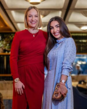 Heba Al-Hussein Instagram - Big surprise the @coraliecharriol @charriolofficial
Introducing the new collection
Exclusively in Riyadh 🇸🇦💚
Designer and brand owner @coraliecharriol I'm so happy to be here with u ❤️
*قصة قصيرة الساعة اللي في يدي من 15 سنة شاريتها الماركة اللي احبها من سنين 😭
* short story : the watch I wearing before 15 years ago, my lovely Brands , before many years ago 😭💚