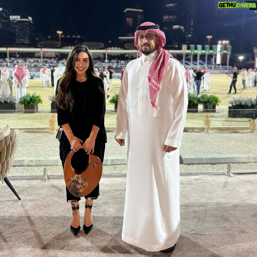 Heba Al-Hussein - 3.6K Likes - تشرفت بحضوري لـ #جولة_الجياد_العربية_2024 🏇🏼 

في ختام جولتها الابداعية حول العالم وختامها مسك في الريآض

Photographer 📸 @m_shinan 
Outfit : @prada 
Bag : @manarm7amd