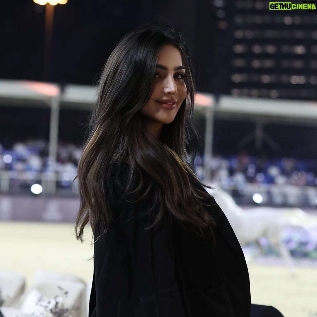 Heba Al-Hussein - 3.6K Likes - تشرفت بحضوري لـ #جولة_الجياد_العربية_2024 🏇🏼 

في ختام جولتها الابداعية حول العالم وختامها مسك في الريآض

Photographer 📸 @m_shinan 
Outfit : @prada 
Bag : @manarm7amd
