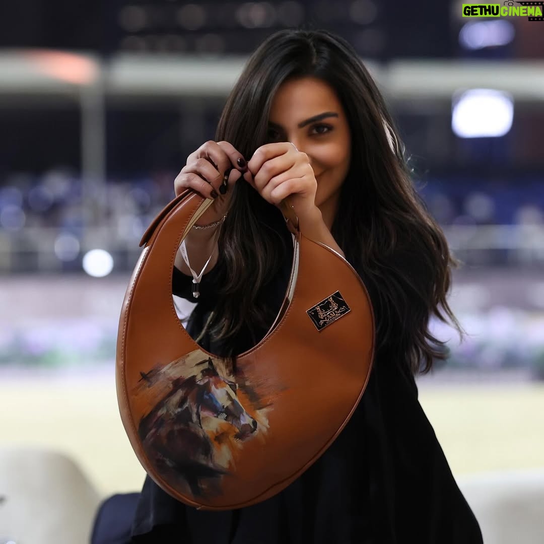 Heba Al-Hussein - 3.6K Likes - تشرفت بحضوري لـ #جولة_الجياد_العربية_2024 🏇🏼 

في ختام جولتها الابداعية حول العالم وختامها مسك في الريآض

Photographer 📸 @m_shinan 
Outfit : @prada 
Bag : @manarm7amd