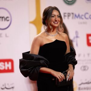 Hend Abdel Haleem Instagram - CIFF 45th Edition - Opening Ceremony ✨ 
@cairofilms 
Dress: @byyasmineayesh 
Makeup:  @lobnafarid_ 
Hair: @haithamdahab00 
Jewelry: @iramjewelry_ 
Clutch: @sheclutches 
Special thanks to @rehameissaa love you 🤍
Photo credit : @nadinelwasly @hamedz199 😍