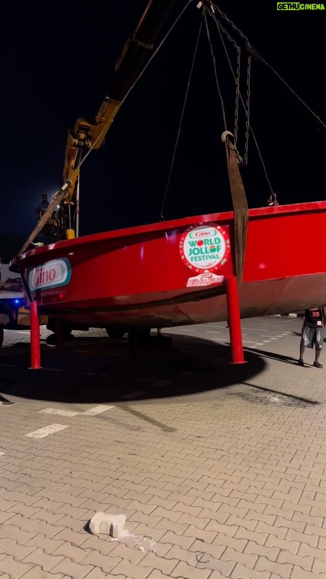 Hilda Baci - 329.7K Likes - At 4am this morning our pot was safely transported from gbagada where it was fabricated to  @ekohotels Eko hotel where the event is taking place I’m still pinching myself this is actually happening in less than 24hrs 

#ginoworldjolloffestwithhildabaci #hildabaci