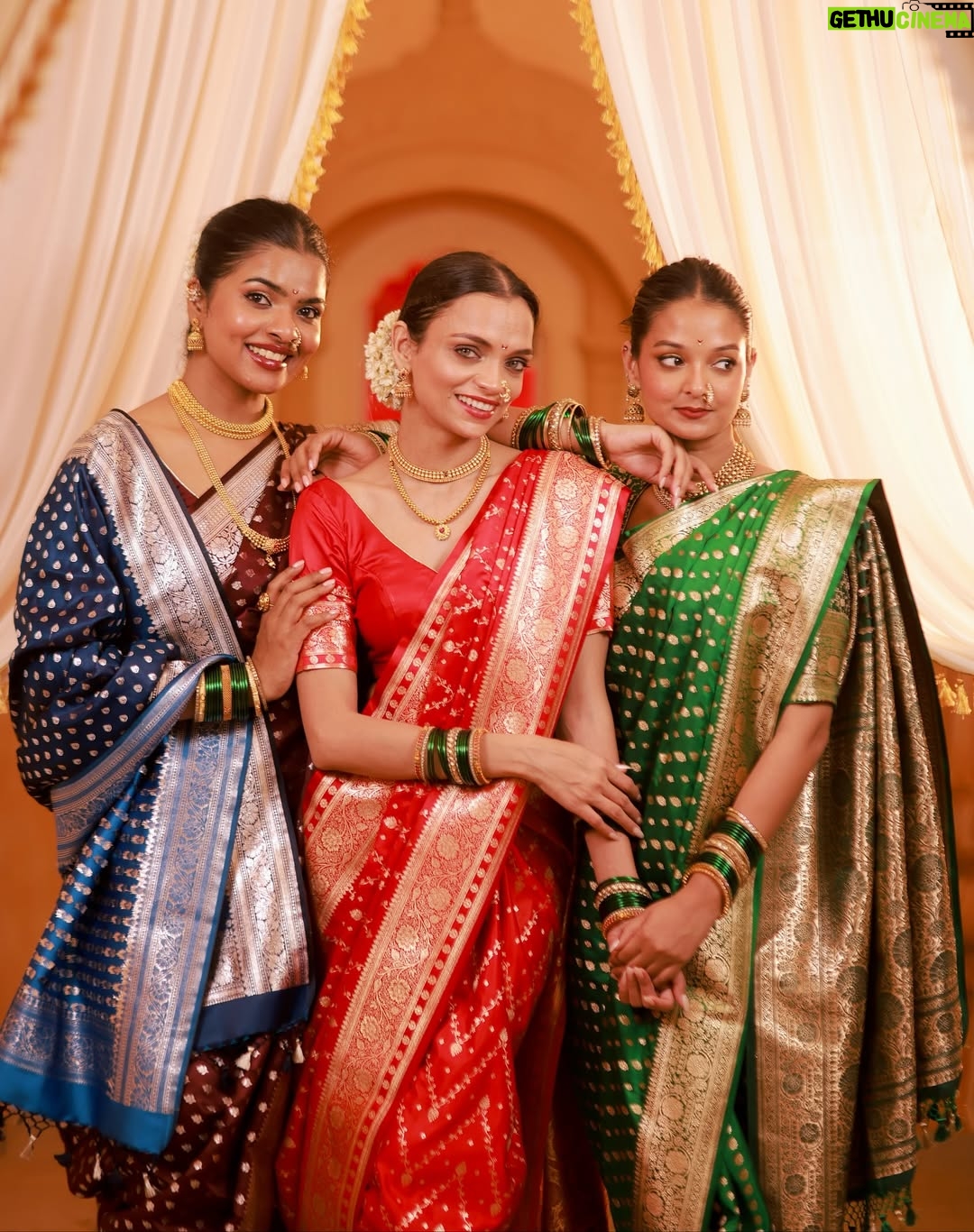 Himadri - 13K Likes - ✨मराठी मुली ✨
There’s something so deeply magical about being wrapped in a Maharashtrian look… it’s not just tradition, it’s a feeling ✨♥️soft, strong, and utterly beautiful 

#marathi #marathimulgi❤️ #saree #ganeshchaturthi2025 #mumbai