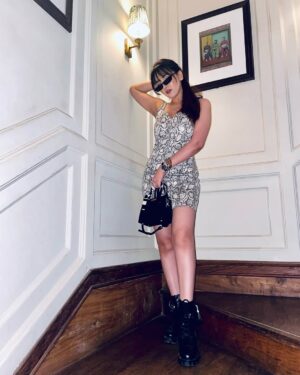 Himani Sharma Instagram - In the frame, but out of reach.. 🖤 🖤
..
..
..
..
..
#himanisharma #animalprint #zara