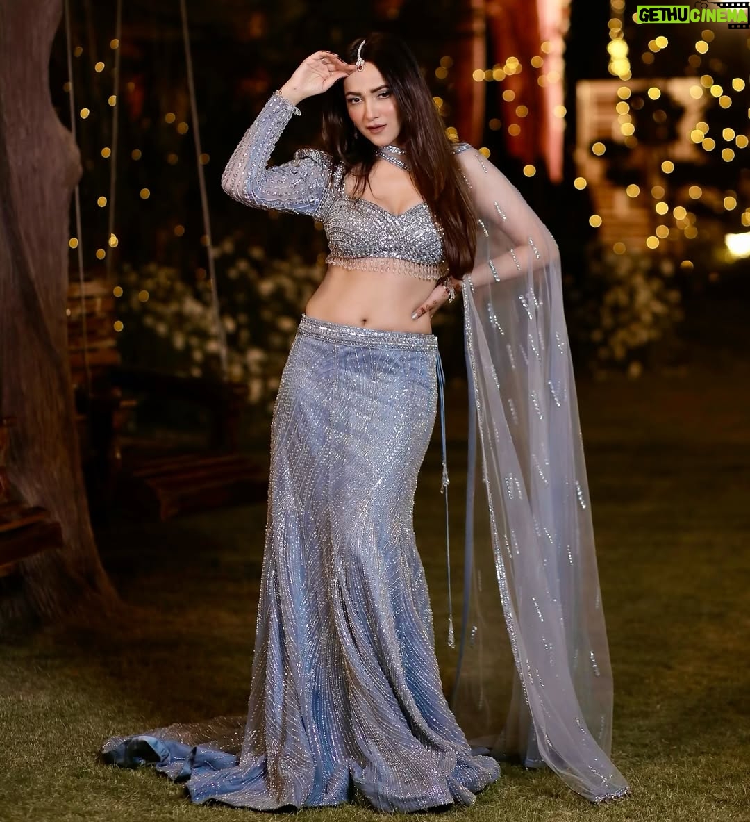 Himani Sharma - 5.1K Likes - Bhai ki shaadi.
For my brother’s wedding i got this beautiful aqua blue lehenga from @sidhaarthanddisha .
This is a satin fabric lehenga with full handwork and a trail
And yes i was totally looking like a “Fairy” (pari) in this one.
Outfit👗 @sidhaarthanddisha 
Bag👜 @amamajewels 
Camera 📸 @weddingcraft_studio 
Hair &  Makeup💄 by truly yours
..
..
..
..
#bhaikishaadi #himanisharma #groomsister #groomsistermakeup