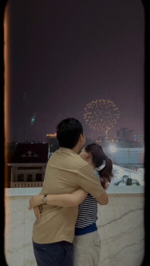Hin Channiroth Instagram - Kiss me under the phnom penh twilight ❤️ 🎇🎆
