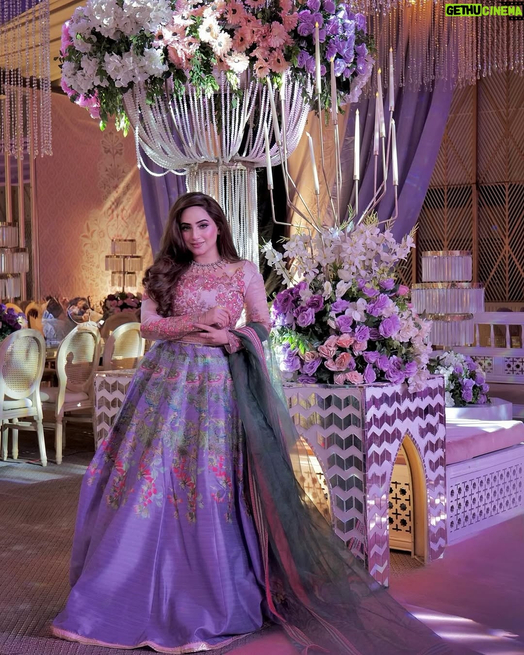 Inaya Khan - 17.8K Likes - 💜🌸✨
What a blast sangeet last night 🙌🏻✨ #rabesain 🌸
Wearing @zaraasif.official ✨✨
Photography @munibrehman_studio 📸📸
Makeup and styling by me ofcourse 🙌🏻💜