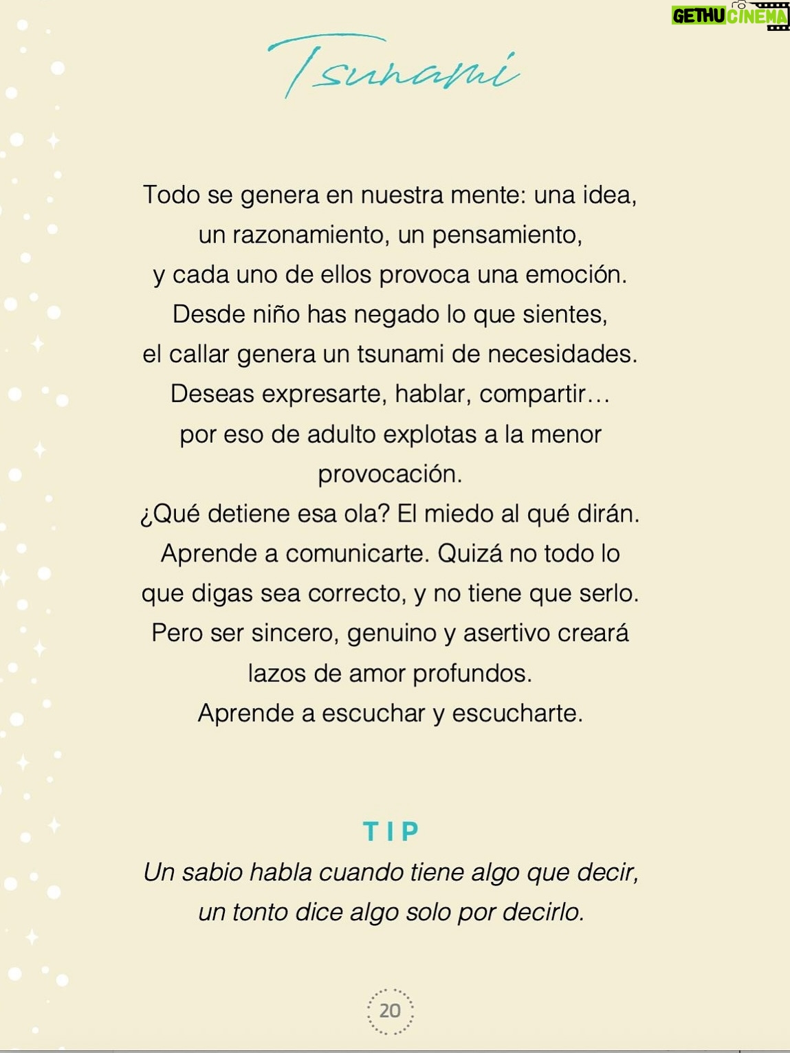 Ingrid Coronado - 2.7K Likes - 🔮 ORÁCULO DE LA SEMANA
✨ Mensaje: TSUNAMI

Hay emociones que no se ven…
pero por dentro hacen olas gigantes. 🌊
Y justo por eso, esta semana el oráculo dice: Tsunami.

Todo empieza en la mente: una idea, un pensamiento…
y cada uno despierta una emoción.
Pero si llevas años callando lo que sientes,
un día… el alma truena. 💥

Desde niña aprendiste a no hacer olas.
A sonreír aunque doliera.
A quedarte en silencio para no incomodar.
Y eso… se acumula.
Y lo que se acumula, se convierte en marea.
Y la marea… se convierte en tsunami. 🌀

💔 A veces no explotas por lo que pasa hoy,
sino por todo lo que te tragaste ayer.
Porque cuando no sabes pedir,
gritas.
Cuando no sabes expresar,
te enfermas.

💬 Aprender a comunicarte es un acto de amor.
No necesitas tener la razón.
Solo necesitas tener el valor
de ser sincera con lo que te duele.
Tu voz es medicina. 🗣️💗

🕊️ No todo lo que digas será perfecto…
pero si es verdadero, va a sanar.
A ti.
Y a tus vínculos.

Escríbeme “oráculo” en los comentarios
y te mando la liga para que tengas Pregúntale al Oráculo, mi libro de mensajes para cuando tu alma quiere hablar pero no sabe por dónde empezar.

Solo Julio, en la compra de un oráculo en MUJERON.tv, te regalo una playera y una totebag de MujerÓN 😄 
Sí Link en stories

✨ Este mensaje es para ti, mujerÓN que está aprendiendo
a hablar sin culpa
y a sentir sin miedo.

Yo
#OráculoDeLaSemana
#MensajeDelAlma
#TsunamiEmocional
#MujerÓNIntuitiva
#AprenderAHablar
#SanarEsDecir
#LoQueCallasTeEnferma
#PregúntaleAlOráculo