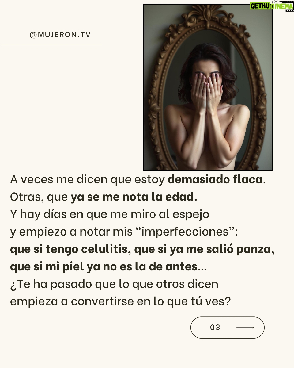 Ingrid Coronado - 2.2K Likes - 🎠 La paradoja de nunca ser suficiente

Demasiado flaca.
Demasiado normal.
Demasiado joven. Muy vieja. Muy natural. Muy producida.

¿Cómo se gana un juego donde el objetivo es que pierdas?

Esta semana volvieron a criticar a Jennifer Love Hewitt por su cuerpo.
Hace años era porque tenía “de más”. Hoy, porque tiene “de menos”.
Antes la hipersexualizaban. Hoy la desprecian por envejecer.

Y yo me pregunto:
¿cuándo se nos permitirá simplemente SER?

💬 A veces me pasa…
me miro al espejo y veo lo que otros dijeron.
Celulitis. Piel que cambia. Inseguridad aprendida.
¿Te ha pasado?

Este no es un post sobre celebridades.
Es sobre ti. Sobre todas.
Sobre lo cansado que es intentar encajar en un molde que no existe.

🌹 Tu poder no está en encajar. Está en quien eres cuando ya no lo intentas.

💌 Si tú también estás harta de sentir que nunca eres suficiente…
Escríbeme MUJERÓN y te mando la liga de mi libro.
Que no te vuelvan a definir desde fuera.

#SoyMujerÓN #BastaDeEstándares #BellezaSinFiltro #DespiertaTuPoder #MujerReal #JenniferLoveHewitt #CuerpoConHistoria 💪💫