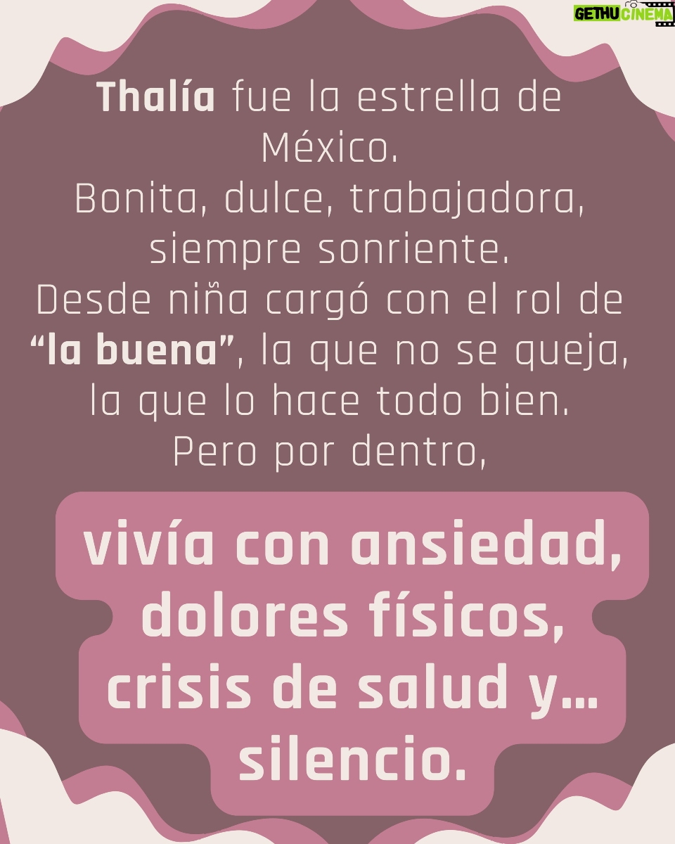 Ingrid Coronado - 461 Likes - 🌹 Heridas que también son tuyas
✨ Con Thalía: la niña buena que se olvidó de sí misma

“¿Y si ser perfecta… te estuviera alejando de ti?”

Thalía fue la estrella perfecta.
Bonita, dulce, trabajadora, sonriente.
Pero por dentro… vivía con ansiedad, dolor físico y desconexión.

🎭 Era la buena.
La que nunca decía no.
La que no sabía qué quería… porque estaba ocupada siendo lo que todos esperaban.

Años después, confesó que vivía con Lyme crónico y una sensación de vacío.
Su cuerpo gritaba lo que su alma ya no podía callar.

🪞¿Te ha pasado?
¿A quién has querido complacer tanto… que ya ni sabes quién eras tú antes de fingir?

✨ 3 recordatorios mujerÓN:

¿Esto me nutre… o solo me hace quedar bien?
Tu cuerpo tiene voz. Escúchalo.
Ser tú no decepciona. Fingir sí.
🤍 No estás sola.
Ser perfecta te aleja.
Ser real… te regresa a ti.

✍️ Cuéntame en los comentarios:
¿Qué parte de ti se ha estado cansando de fingir?

#HeridasQueTambiénSonTuyas #Thalia #NiñaBuena #SanarEsRecordar #CuerposQueHablan #MujerÓNReal #AutenticidadFemenina #VulnerabilidadEsFuerza #SerRealEsSanar 💔🌸🎭🕊️