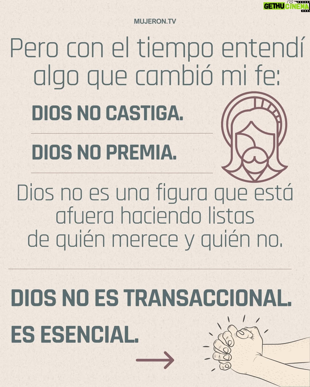 Ingrid Coronado - 586 Likes - 🙏✨ A veces pensamos que Dios es un juez que premia o castiga.
Yo también lo creí… hasta que entendí que Dios no es transacción, es esencia. 🌿💫

Está dentro, no afuera.
En cada respiración, en cada silencio, en cada rendición.
No necesitas ganarte su amor… ya eres parte de él.

💬 Cuéntame en comentarios:
¿Alguna vez sentiste que Dios te castigaba?
¿Qué cambió en ti cuando descubriste otra manera de verlo?

#ReflexiónMujerÓN #DiosEstáEnTi #CanalInterior #FeQueSana #SoyMujerÓN ✨