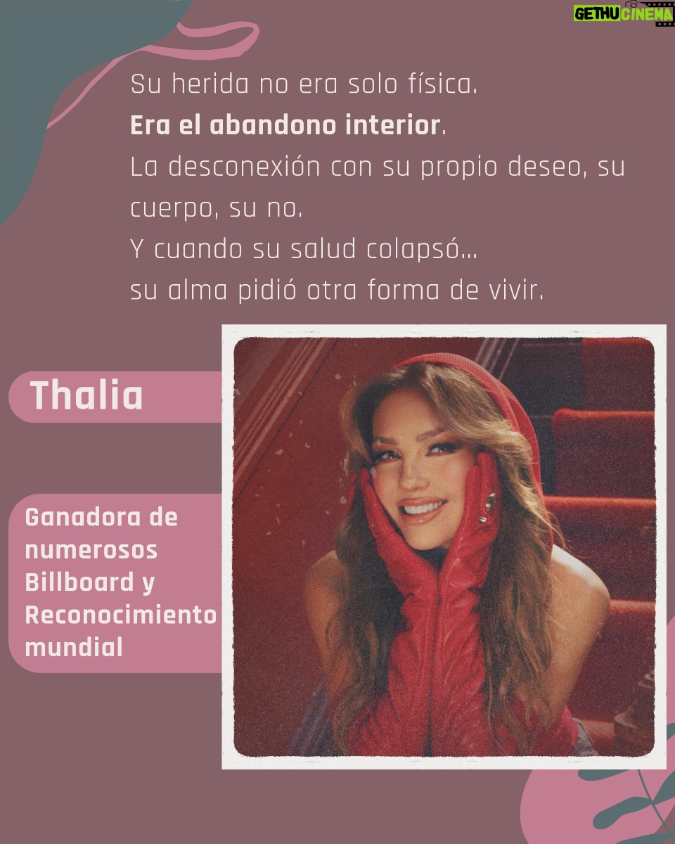 Ingrid Coronado - 461 Likes - 🌹 Heridas que también son tuyas
✨ Con Thalía: la niña buena que se olvidó de sí misma

“¿Y si ser perfecta… te estuviera alejando de ti?”

Thalía fue la estrella perfecta.
Bonita, dulce, trabajadora, sonriente.
Pero por dentro… vivía con ansiedad, dolor físico y desconexión.

🎭 Era la buena.
La que nunca decía no.
La que no sabía qué quería… porque estaba ocupada siendo lo que todos esperaban.

Años después, confesó que vivía con Lyme crónico y una sensación de vacío.
Su cuerpo gritaba lo que su alma ya no podía callar.

🪞¿Te ha pasado?
¿A quién has querido complacer tanto… que ya ni sabes quién eras tú antes de fingir?

✨ 3 recordatorios mujerÓN:

¿Esto me nutre… o solo me hace quedar bien?
Tu cuerpo tiene voz. Escúchalo.
Ser tú no decepciona. Fingir sí.
🤍 No estás sola.
Ser perfecta te aleja.
Ser real… te regresa a ti.

✍️ Cuéntame en los comentarios:
¿Qué parte de ti se ha estado cansando de fingir?

#HeridasQueTambiénSonTuyas #Thalia #NiñaBuena #SanarEsRecordar #CuerposQueHablan #MujerÓNReal #AutenticidadFemenina #VulnerabilidadEsFuerza #SerRealEsSanar 💔🌸🎭🕊️