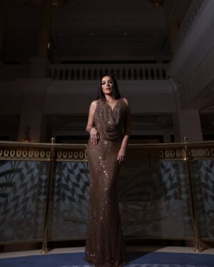 Ingy El Mokadem Instagram - A Night to Remember š«š«š«
Glamour Team āØļøāØļø
Styling @sahar.m.azab @maissaazab
Dress @soha.murad
Make Up @menna.thabeet @salon_mermaid
Hair @alsagheersalons @kriss_raafat
Photo Credit šø @soma_photography19
@anthonyhopkins
@royalphilorchestra
@joyawards
#JoyAwards
#joyawards2025
#KSA
#Riyadh
#InjyElMokkaddem