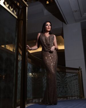 Ingy El Mokadem Instagram - A Night to Remember š«š«š«
Glamour Team āØļøāØļø
Styling @sahar.m.azab @maissaazab
Dress @soha.murad
Make Up @menna.thabeet @salon_mermaid
Hair @alsagheersalons @kriss_raafat
Photo Credit šø @soma_photography19
@anthonyhopkins
@royalphilorchestra
@joyawards
#JoyAwards
#joyawards2025
#KSA
#Riyadh
#InjyElMokkaddem