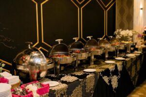 Intan Ladyana Instagram - Harris Umayr’s aqiqah & 1st birthday party 

Catering n venue- @rosehallandevents 
Deco-  @nazdecosurprisedelivery 
Cakes - @lefouet.bakes & @rarakitchy 
Dessert table - @nurthebaker 
Door gift - @humairagift.shahalam
