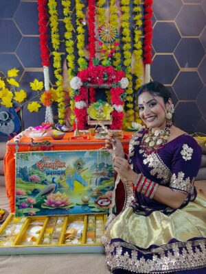 Isha Gangore Instagram - नन्द के आनन्द भयो जय कन्हया लाल की 🦚🪈🥹
necklace @kesha_jewellry
#radha #krishna #janmashtami #post