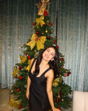 Ishika Bhargava Instagram - Christmas dump 🎄🎅
Dress @meshki