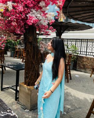 Ishu Kashyap Instagram - 🩵
Wearing- @vm_fashionstudio
#explorepage #fypage #trending #photooftheday #pic #ootd #viralpost #traditional #suit #indian #instalike