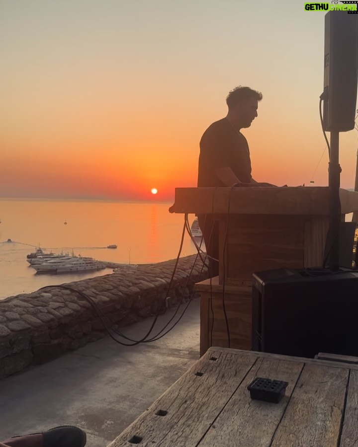Ivana Mrázová - 3 Likes - Sipping sunsets in Mykonos 🧡🌅