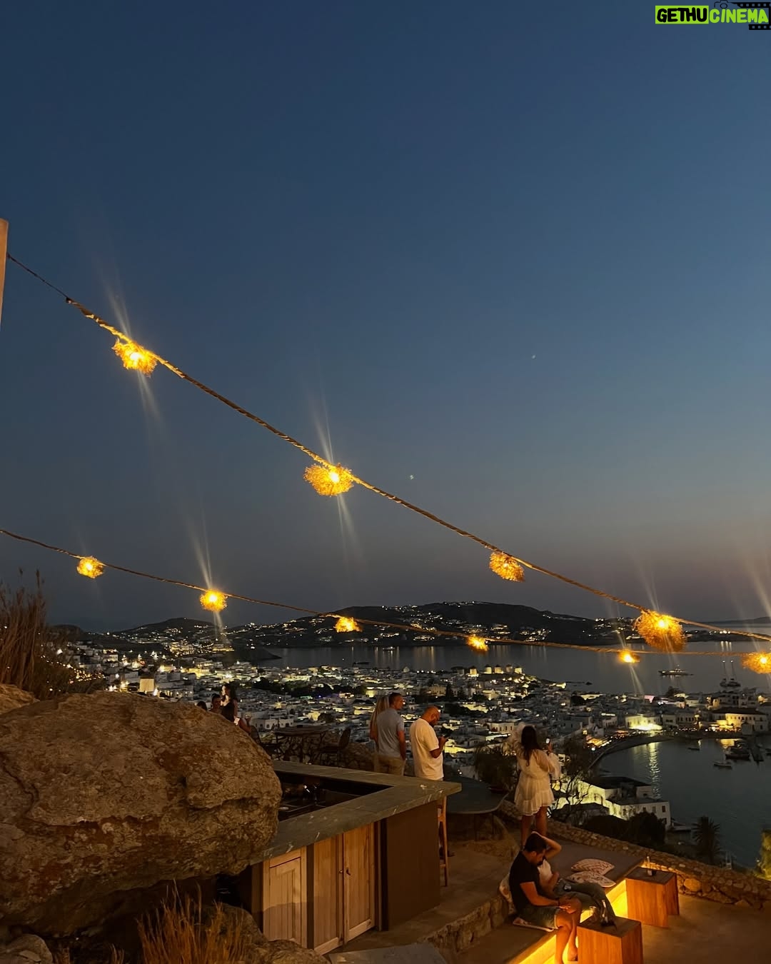 Ivana Mrázová - 3 Likes - Sipping sunsets in Mykonos 🧡🌅