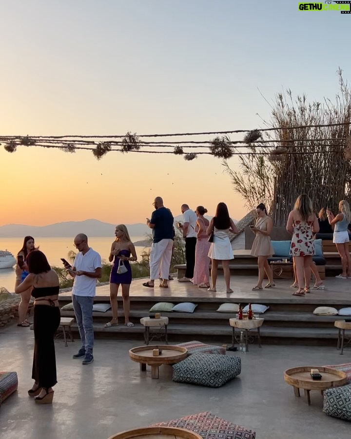 Ivana Mrázová - 3 Likes - Sipping sunsets in Mykonos 🧡🌅