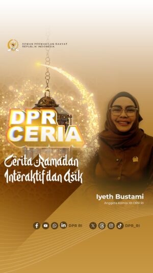 Iyeth Bustami Instagram - Hai #SobatParlemen! 

Menyambut bulan suci Ramadan, Medsos DPR RI hadir dengan DPR Ceria, program spesial yang menghadirkan kisah dan pengalaman inspiratif dari para anggota DPR RI dalam menyambut Ramadan. 

Mulai dari tradisi unik, momen berharga saat berbuka puasa, hingga refleksi spiritual di bulan penuh berkah ini. Jangan lewatkan setiap episodenya, karena siapa tahu ada cerita yang bisa menginspirasi Ramadan kamu tahun ini!

Untuk edisi kali ini “DPR Ceria” bersama Anggota Komisi XII DPR RI Iyeth Bustami yang akan mengulik sedikit pengalaman dan cerita uniknya.

Yuk tonton videonya…

#BulanPuasa ​​​
#Ramadan ​​​
#RamadanKareem ​​​ 
#RamadanMubarak ​​​​​​ 
#DPRCeria
#1446H