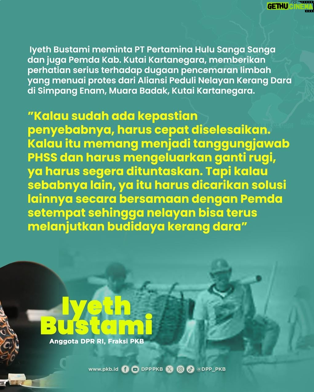 Iyeth Bustami - 346 Likes - Nelayan Protes! Iyeth Bustami @iyethbustami24 Desak Pertamina & Pemda Kukar Segera Tuntaskan Dugaan Limbah. Jangan Saling Menyalahkan, Cari Solusi Agar Nelayan Bisa Terus Melaut.

——
#limbahpertamina