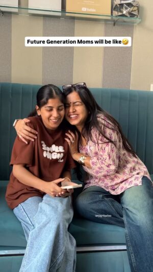 Jagriti Pahwa Instagram - Chill Genz/Gen Alpha Moms of future Generation 🤣 Tag a girl who will be such Mother😂
.
.
.
,
.
#momlife #momsbelike #genzmom #genalpha #jagritipahwa