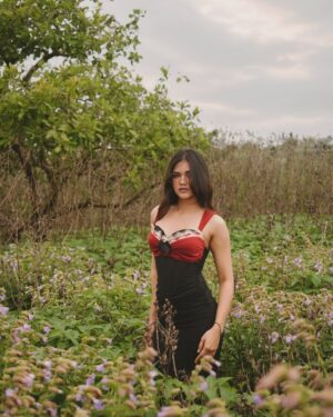 Jahanvi Choudhary Instagram - Bloomin’ 🪻
Dress @lacemadeofficial