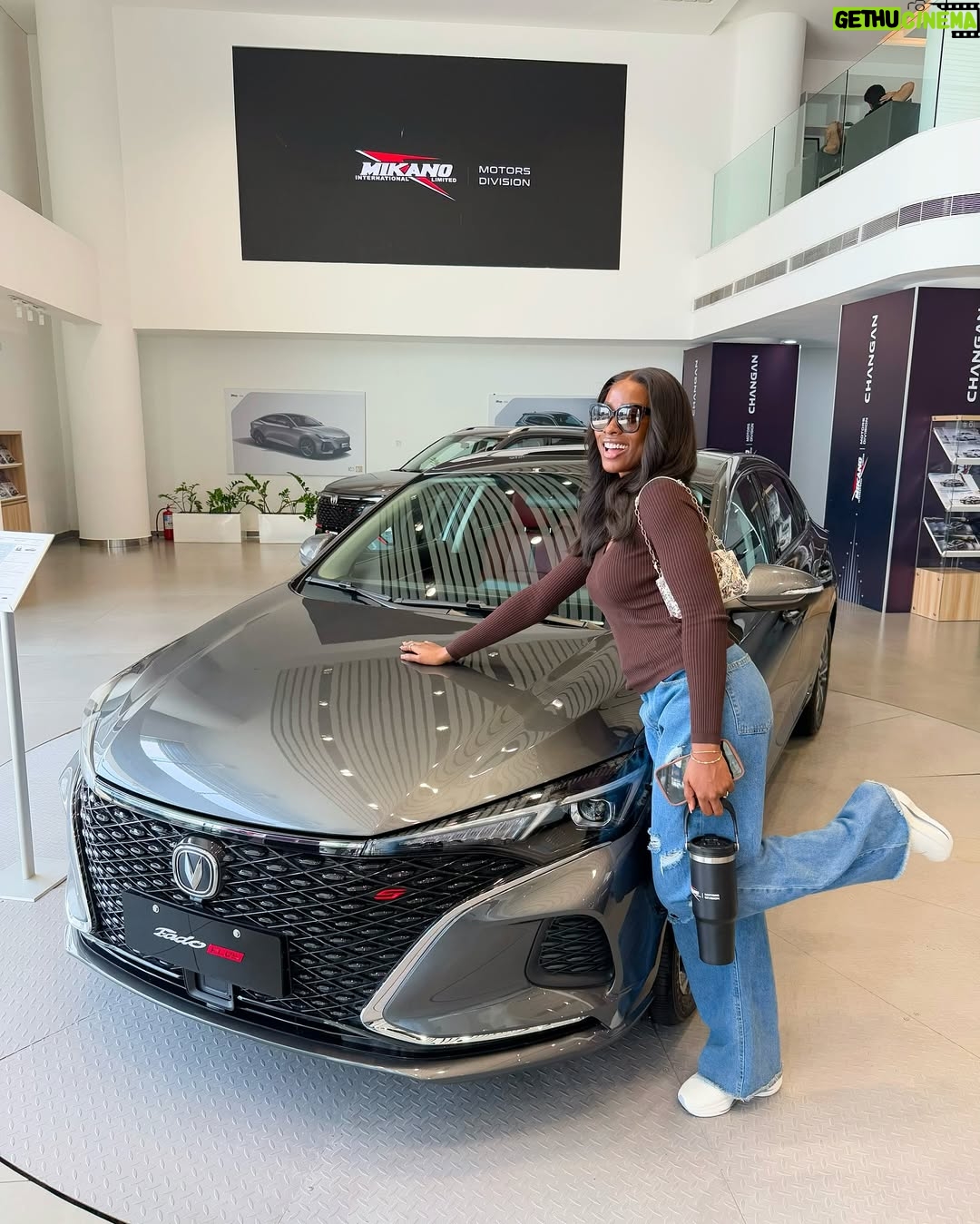 Jemima Osunde - 53.7K Likes - You know SUV Jemima but should I introduce you to salon car Jemima? 
This Eado plus is entering my eyes @mikanomotors 😍😍😍🤔

What do you guys think? 

Meanwhile, see how happy I am to be in the showroom. I’m always happy there 🤣🤣😂❤️ Mikano baby for real 🥰
#MikanoBaby #EadoPlus #mikanomotors