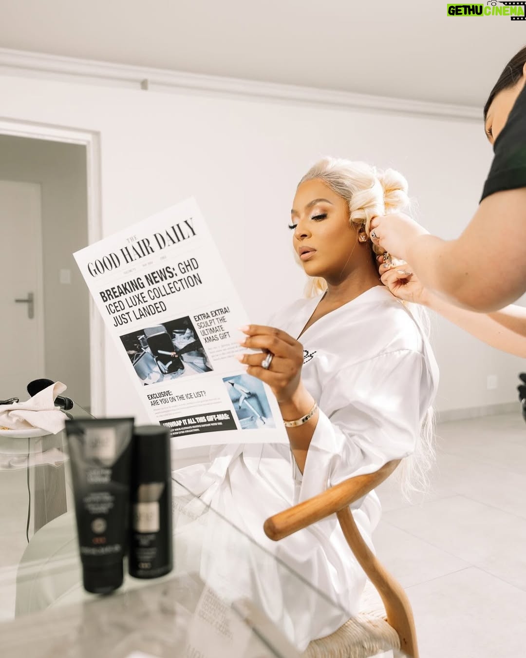 Jessica Nkosi - 41.8K Likes - The Ghd Iced Luxe Christmas collection ❄️ is here… and we did a beautiful hair show for it. 
Here are some behind the scenes shots 💙🧊

#ghdhair
#ghdicedluxe 
#ghdsouthafrica