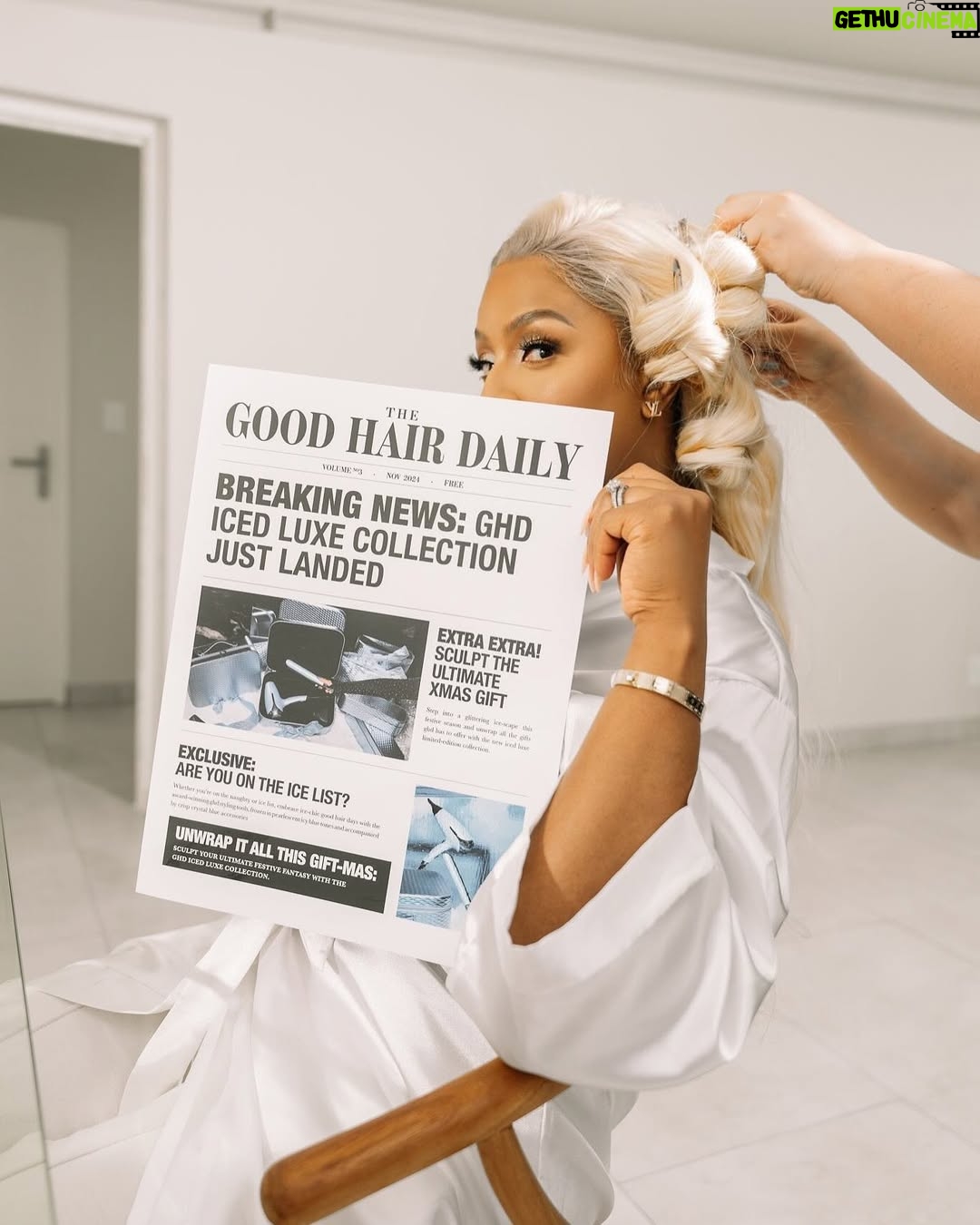 Jessica Nkosi - 41.8K Likes - The Ghd Iced Luxe Christmas collection ❄️ is here… and we did a beautiful hair show for it. 
Here are some behind the scenes shots 💙🧊

#ghdhair
#ghdicedluxe 
#ghdsouthafrica