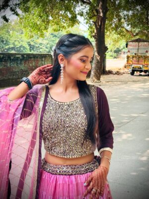 Jiya Rajput Instagram - Makeup by @raghav_makeover
.
.
.
.
.
.
#new #viralreels #viral #virałpost #support #lovee #foryou #instagrow #instagram #pyarrrrrrr❤️🌎 #lehngalove❤️ #saddgi💞🥰❤️🙈💕 #raghavmakeover
.
. .
Kesa lga ye look🧿🦋