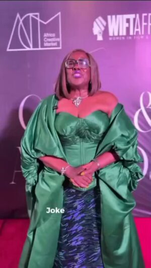 Joke Silva Instagram - About last night....as
President of the Forum for Women in Film and TV Nigeria(FWIFT), gave a recap of the three-day WIFT event.
👗@LDA
💄@glam_with_glow_
@fwiftnigeria
@wiftafrica @africacreativemarketglobal
#WIFTConference2025 #ACM2025 #CreativeBridge
#BellaNaija #BellaNaijaSC