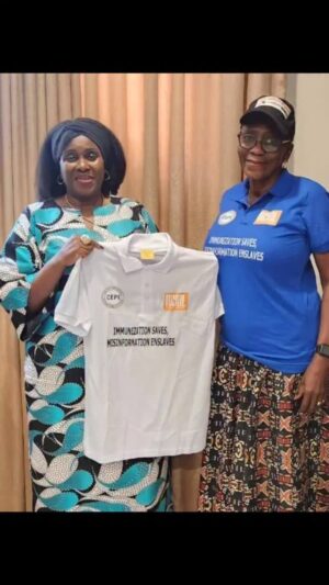 Joke Silva Instagram - Mrs Bunmi Tejumola and CEPI representatives had the privilege of engaging with the esteemed me in a meaningful conversation on the importance of immunization. Our discussion focused on the risks associated with children missing routine VACCINES particularly zero-dose children—and the far-reaching benefits of immunization in preventing life-threatening diseases.
#vaccination #immunization #health #childcare #fyp