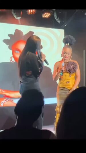 Joke Silva Instagram - My darling Oluchi...Congratulations on your TEN years as a professional performer.🥁🎶🥂..you are both a powerful singer and a powerful actor...and being privy to your journey is an incredible blessing. So cool watching you and Bridget ( also an incredible artist) perform.
These songs from HeartBeat the musical by Tosin Otudeko of @thegardentheatre bring back sweet nostalgia of the Lufodo Production. We gats to do it again. Once again hearty Congratulations 🥰🥰🥰🥰