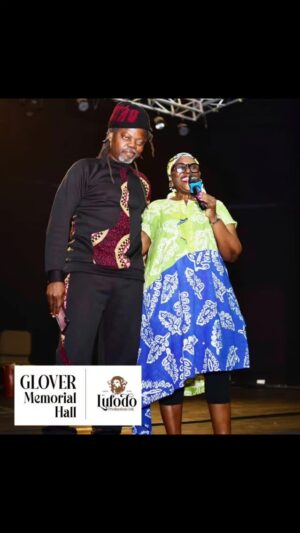 Joke Silva Instagram - Standing here with one of our most cherished partners Segun Adefila @segunadefila, a multidisciplinary artist and a renowned choreographer,actor singer,director,performance artist and the "chief masqurade" of the Crown Troupe of Africa. They welcomed our guests with excerpts from their hilarious ,incredibly skilled performance art "Song of Lawono" 👏🏽👏🏽👏🏽👏🏽👏🏽👏🏽 @jamelgainescreativeoutlet
@ncac_nigeria
@obiasika
@bobbydigi_sinyc
@nidcom @abikedabiri
@crountroupeofafrica
#CreativeOutletInNigeria
#GloverHall #FreedomParkLagos
#JokeSilva #NaijaArts
#DiasporaToNigeria
#CanvasInNigeria
#CulturalExchange
#PerformingArts #LagosMoments
#NollywoodLegend
#YouthAndCulture
#LegacyThroughArt