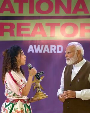 Kamiya Jani Instagram - Dwarka or Lakshadweep? Sach much confused hoon 🥹😀 Seeking PM’s advice on my next travel destination 😉

We got a national award for travelling around, discovering new places, making videos of the same and sharing with our followers ❤️ 

Seems simple right? No, it took us 6 years. What started as a personal food & travel blog, moved to becoming a video platform, to now a digital platform with various verticals. From starting our own food & travel app @curly.tales to opening restaurants to now being awarded by the Prime Minister of India @narendramodi

This came after working 7 days a week for 14 hours a day. I did question myself as to why am I working so hard. But I guess I got my answer today. We are the chosen ones☝️and we are not giving up anytime soon. Guess it’s worth it. 

Thank you for the prestigious honor, PM! You have been the most forward thinking leaders we have ever got! Thanks @mygovindia for the initiative from the entire content fraternity. 

#nationalcreatorsday #nationalcreatorsaward #creatorsaward #besttravelcreator