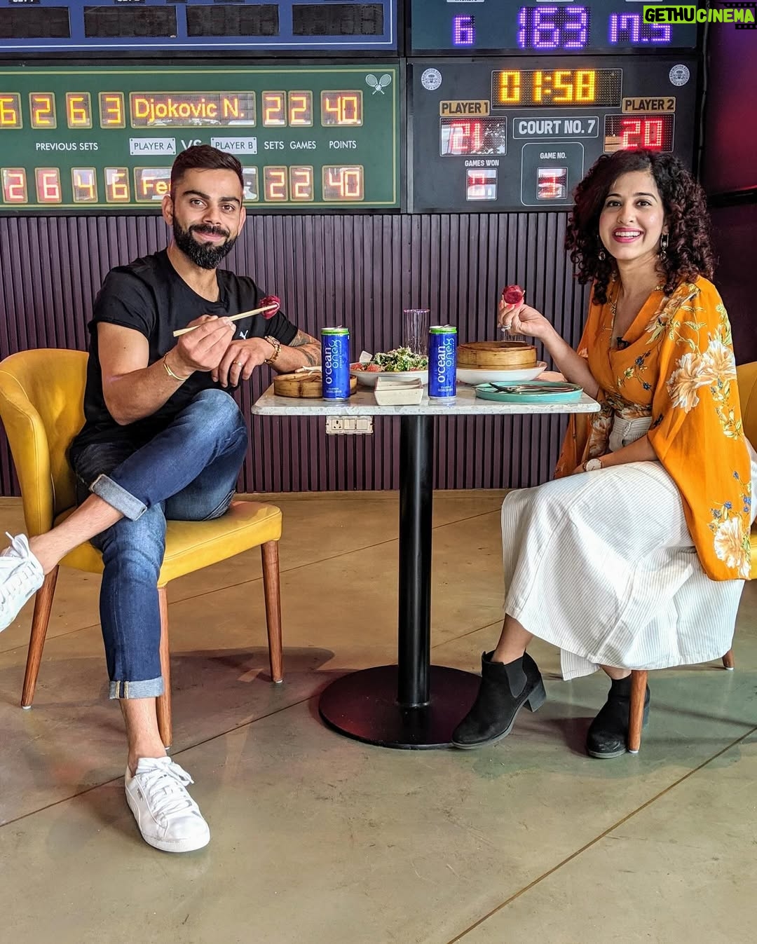 Kamiya Jani - 446.5K Likes - From interviewing him to now sharing screen. Shooting a TVC with the OG @virat.kohli 😍☺️

And the first thing he asked me, “aaj chole bature nahi pelne?” 🥹🥹🥹 my heart melted. He remembers ♥️♥️ 

🤩 Have you seen the TVC yet? 

Don’t miss out the last image🙈

#ViratKohli #Virat #KingKohli #Shoot #Shooting #Dream #DreamComeTrue #ShootTime #Setup #Excitement #nervousness #DayToRemember #Travel #Explore #ExplorePage #Lights #Camera #Action