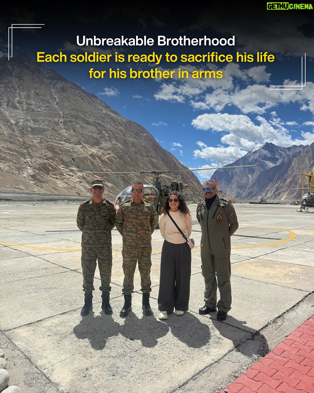 Kamiya Jani - 13.9K Likes - 7 Borders. Countless Lessons.

Let’s not wait for Independence Day or Republic Day to salute them — let’s honor them every day. ❤️

Watch my journey with the Indian Army in Sandese Aate Hain.
Latest episode: Siachen ❄️

👉 Drop a ❤️ in the comments to salute our soldiers. 

#IndianArmy #SandeseAateHain #CurlyTales #ArmyLife #BorderStories #LifeOfASoldier #IndianSoldiers #ArmyBrotherhood #SaluteToSoldiers #Siachen
