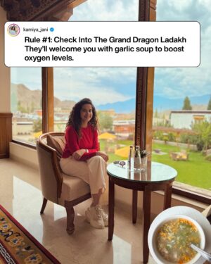 Kamiya Jani Instagram - Ladakh is truly magical — but this time, I realised how differently our bodies can react to high altitude. 🏔️

I actually did follow all the rules:
✅ Checked into a good hotel like @granddragonladakh 
✅ Took it slow on Day 1

And still, I fell sick. Turns out, just like I get motion sick, my body couldn’t handle the thin air — and I was diagnosed with Acute Mountain Sickness. 🤒

So here’s my takeaway: it’s not always about doing something wrong, it’s about knowing that every body is different. Some people adjust instantly, others take longer.

Watch all the madness on my latest video on Siachen. 

#Ladakh #AltitudeSickness #TravelWisdom