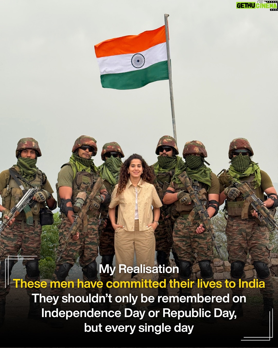 Kamiya Jani - 13.9K Likes - 7 Borders. Countless Lessons.

Let’s not wait for Independence Day or Republic Day to salute them — let’s honor them every day. ❤️

Watch my journey with the Indian Army in Sandese Aate Hain.
Latest episode: Siachen ❄️

👉 Drop a ❤️ in the comments to salute our soldiers. 

#IndianArmy #SandeseAateHain #CurlyTales #ArmyLife #BorderStories #LifeOfASoldier #IndianSoldiers #ArmyBrotherhood #SaluteToSoldiers #Siachen