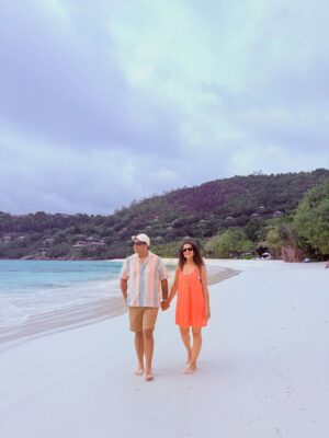 Kamiya Jani Instagram - Sun-kissed moments, salty hugs & memories that’ll last a lifetime 🌴☀️

Seychelles gave us more than just stunning views — it gave us time to slow down, hold hands a little longer, laugh a little louder, and simply be together.
Grateful for these days where nothing mattered more than ‘us’. 💛 

#SeychellesDiaries #FamilyFirst #MakingMemories