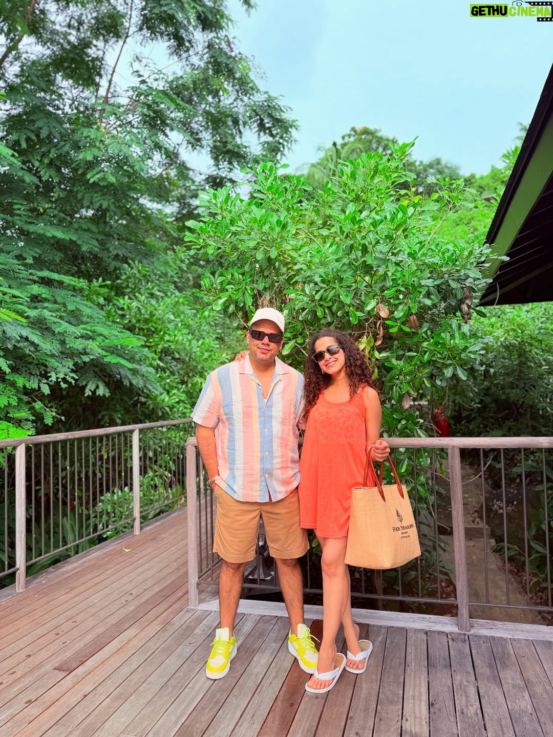 Kamiya Jani - 40.7K Likes - Sun-kissed moments, salty hugs & memories that’ll last a lifetime 🌴☀️

Seychelles gave us more than just stunning views — it gave us time to slow down, hold hands a little longer, laugh a little louder, and simply be together.
Grateful for these days where nothing mattered more than ‘us’. 💛 

#SeychellesDiaries #FamilyFirst #MakingMemories