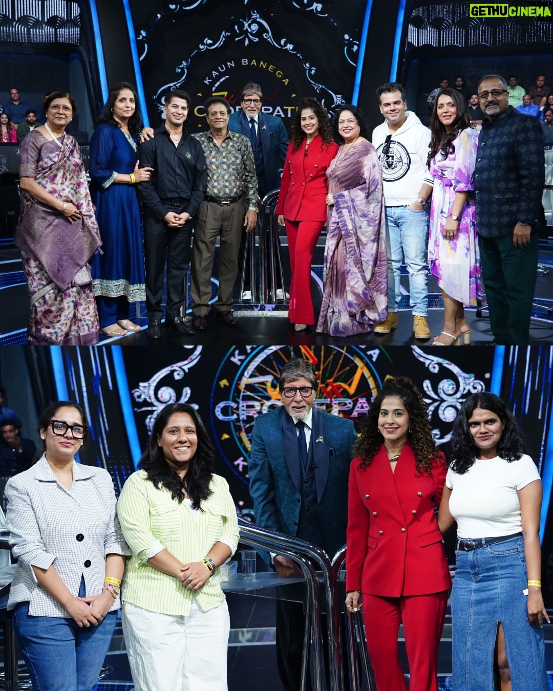 Kamiya Jani - 68.6K Likes - I first touched his feet and then pinched myself, just to be sure I am not dreaming. So guys, this HAPPENED for real! 🥺🥺❤️

I made it to the hot seat of Kaun Banega Crorepati! 

Roles reversed and I was being asked questions, by Mr. Bachchan himself. Saari history geography bhool gayi yaar. Waise bhi zyaada kuch aati nahi thi. But what a legend! 

We shot for 3 hours and not a single frown, extremely attentive, made each one of us feel so special. 

My parents, husband, brother and extended family came to cheer me! We are so happy to get some screen time with him. @amitabhbachchan you inspired me to work till I am 83! 

Ladies - I am so happy that I was chosen. The only woman youtuber on the panel of such talented folks and my funny co-participants - @maisamayhoon , @bhuvan.bam22 and @tanmaybhat .  You can imagine what a laughter riot this show will be!🧑‍🤝‍🧑

Bus soch rahi hoon, ₹7 Crs ka kya karu? 😉

Catch all the fun when it airs on 31st January! Don’t miss it on @sonytvofficial 🎬

#KBC #KaunBanegaCrorepati #amitabhbachchan #Hotseat #MomentsToCherish #Dreams #7Crore #SonyTV #Explore #ShootLife #ExplorePage

Outfit: @thepantsuitco 
Jewellery: @luxeup.in 
Stylist: @styleupwithtanya