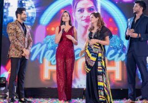 Kanishka Sharma Instagram - Launch of our song #nashemeinhigh🥂 @zeemusiccompany
Thank you so much sir and mam for inviting me, one of the best day of my life💫 @manojjha9449 @poonamjha32
Thanks team for trusting me @filmyboys
@avinash.sabarwal feeling glad to working with you.
Outfit by - @akayacreations
Accessories from- @amayrajewelsfashion1871