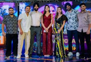 Kanishka Sharma Instagram - Launch of our song #nashemeinhigh🥂 @zeemusiccompany
Thank you so much sir and mam for inviting me, one of the best day of my life💫 @manojjha9449 @poonamjha32
Thanks team for trusting me @filmyboys
@avinash.sabarwal feeling glad to working with you.
Outfit by - @akayacreations
Accessories from- @amayrajewelsfashion1871